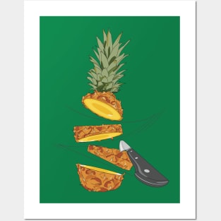 Slicing Pineapple Posters and Art